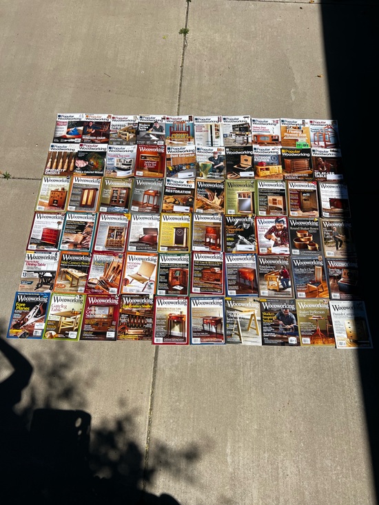 Popular Woodworking Other - Lot of 60 Popular Woodworking Wood Shop DIY Magazines